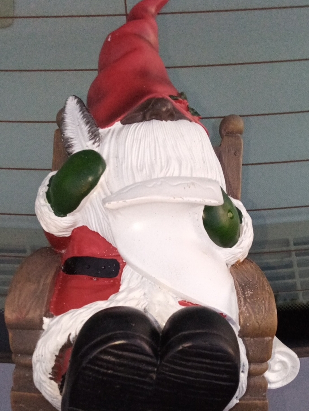 African American Gnome Holiday Figurine  Christmas - Festive Home Decor